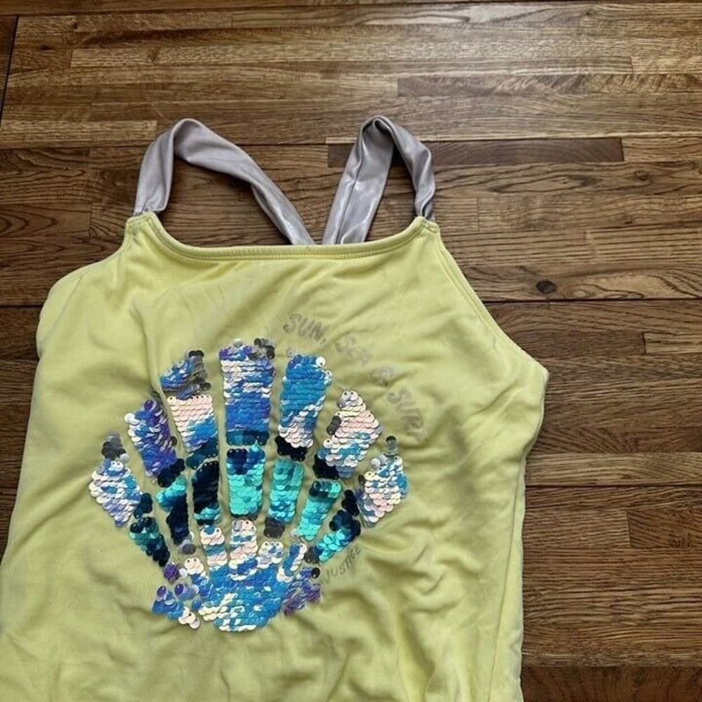 Cat and jack flip sequin mermaid,‎ one piece swimsuit, size 14 - Picture 4 of 11
